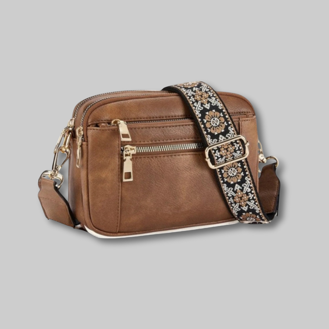 Klara™ - Elegant Läderaxelväska