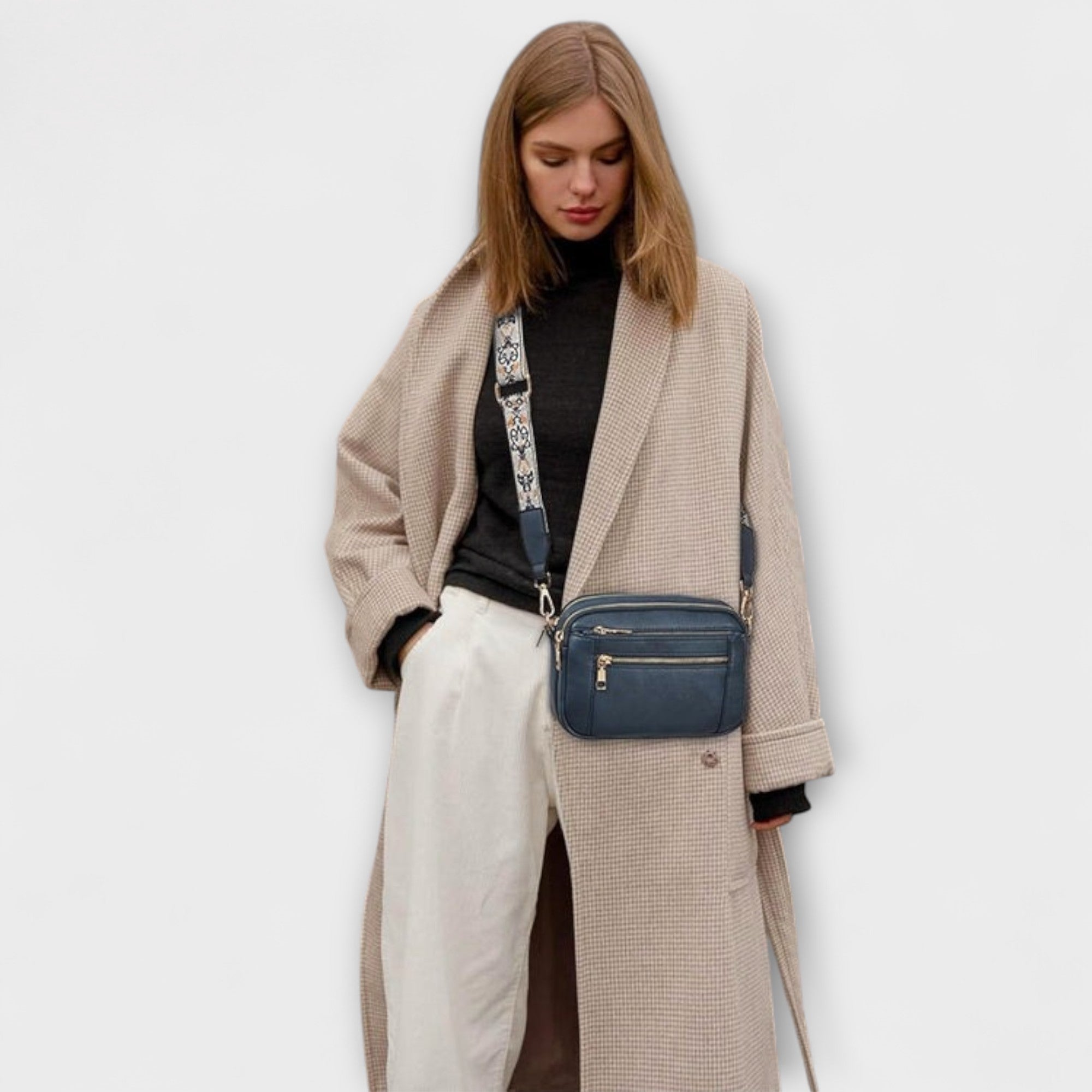 Klara™ - Elegant Läderaxelväska